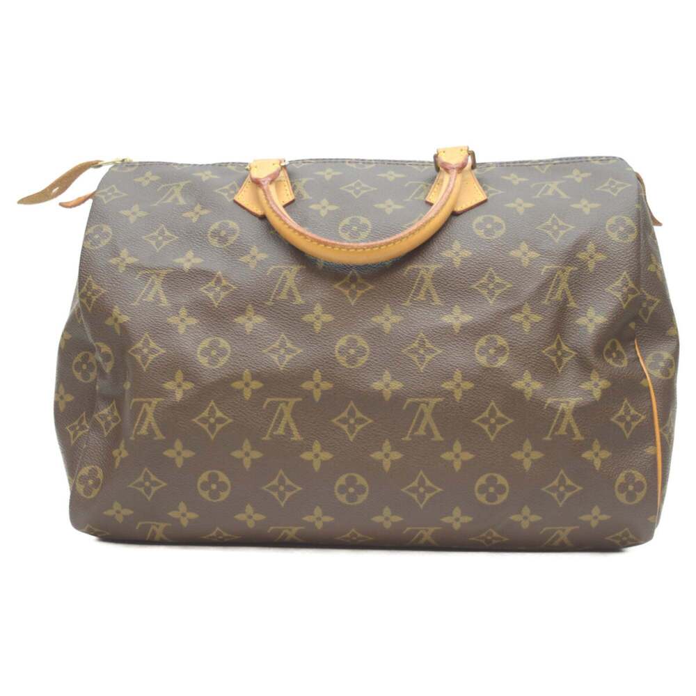 LOUIS VUITTON Authentic Brown Monogram Speedy 35 Boston Bag - Picture 3 of 9